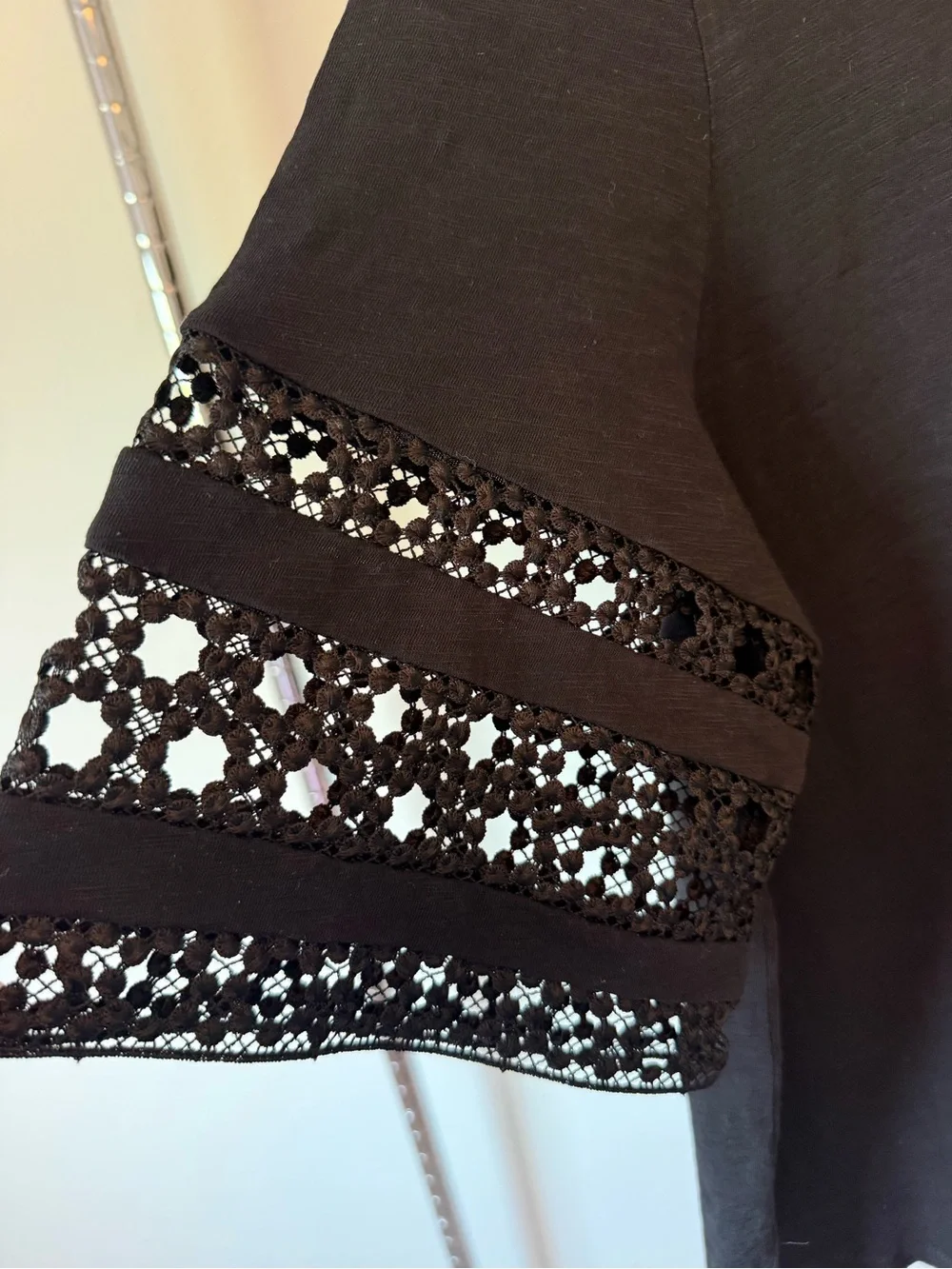 Sezane Hortense T-shirt Black - Size XL - Picture 3 of 4